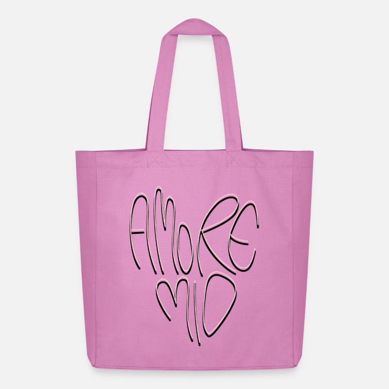 Amore Mio Schriftzug - Midweight recycelter Stoffbeutel von Stanley/Stella - Pink
