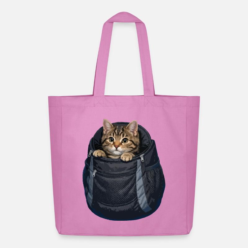 Katze im Sack - Midweight recycelter Stoffbeutel von Stanley/Stella - Pink