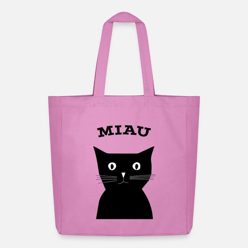 Katze - Midweight recycelter Stoffbeutel von Stanley/Stella - Pink