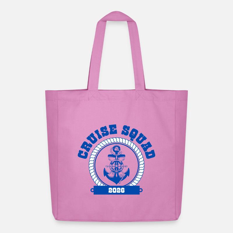 Kreuzfahrtteam 2026 🌊🚗 - Midweight recycelter Stoffbeutel von Stanley/Stella - Pink