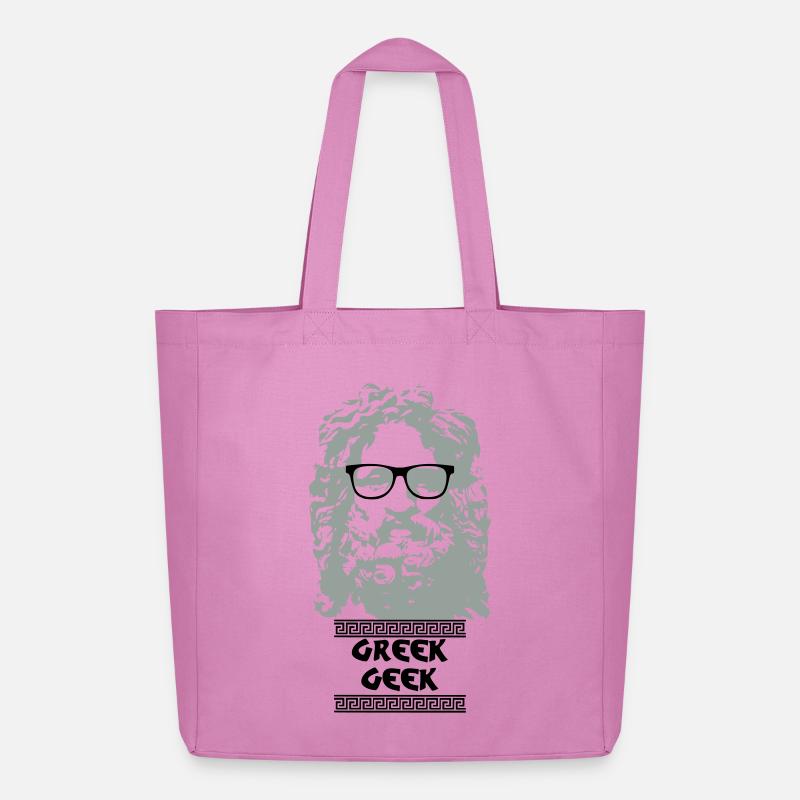 Greek Geek - Midweight recycelter Stoffbeutel von Stanley/Stella - Pink