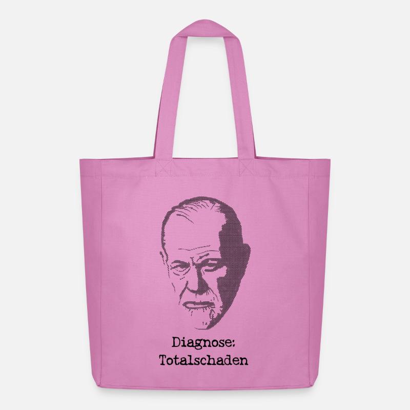 Freud Diagnose Totalschaden - Midweight recycelter Stoffbeutel von Stanley/Stella - Pink