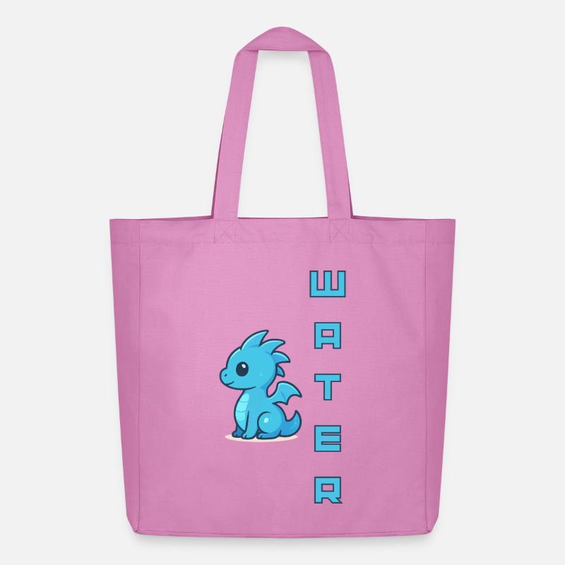 Wasser-Schnuller Blau - Midweight recycelter Stoffbeutel von Stanley/Stella - Pink