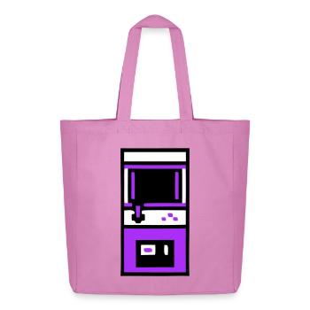 Nostalgischer Arcade Automat Gamer - Midweight recycelter Stoffbeutel von Stanley/Stella - Pink - Vorne