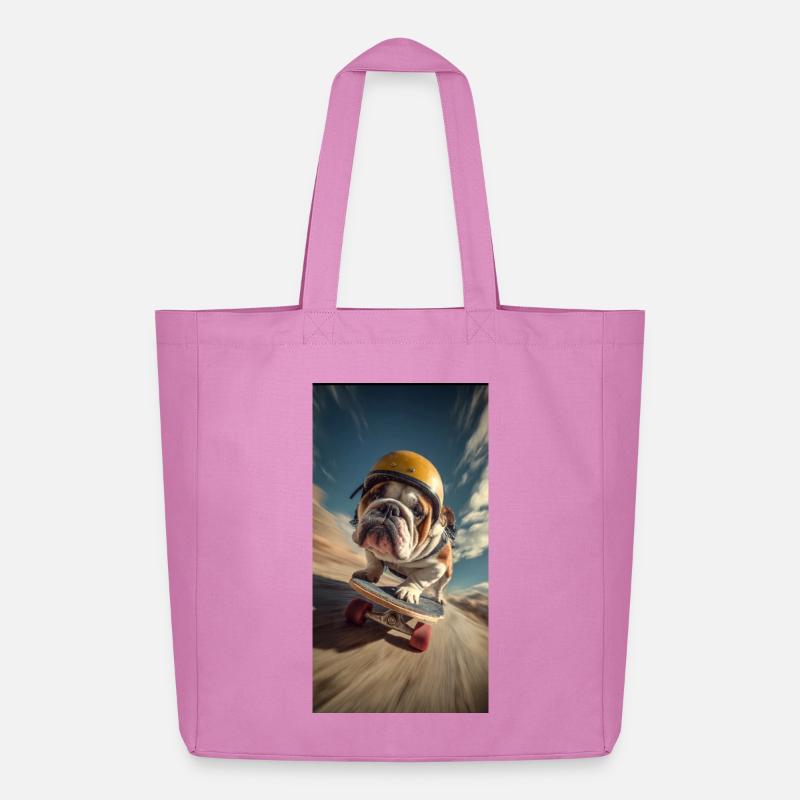 Bulldog Skateboard Tempo - Midweight recycelter Stoffbeutel von Stanley/Stella - Pink