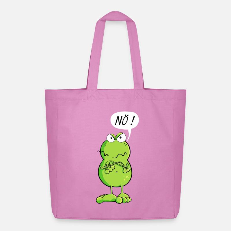 Frosch sagt einfach mal Nö - Midweight recycelter Stoffbeutel von Stanley/Stella - Pink