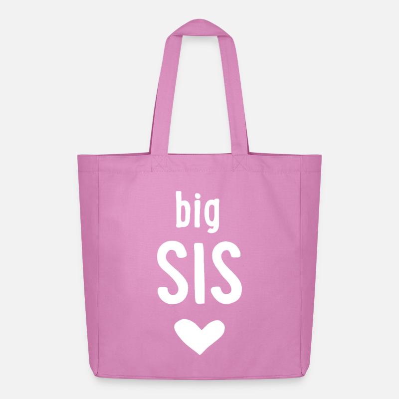 big sis - Midweight Recycled Tote Bag by Stanley/Stella - pink