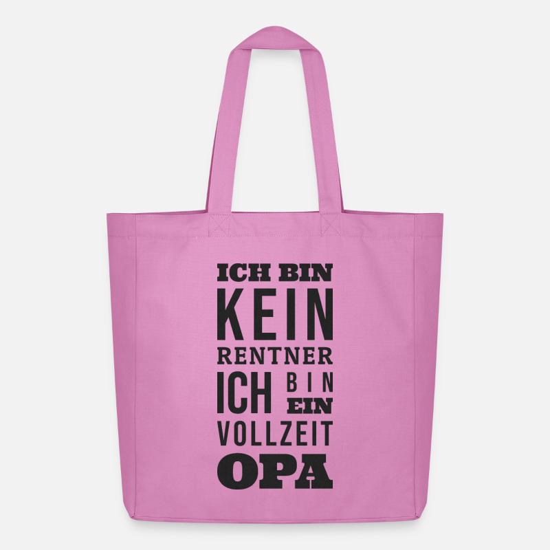Rentner Vollzeit Opa - Midweight recycelter Stoffbeutel von Stanley/Stella - Pink