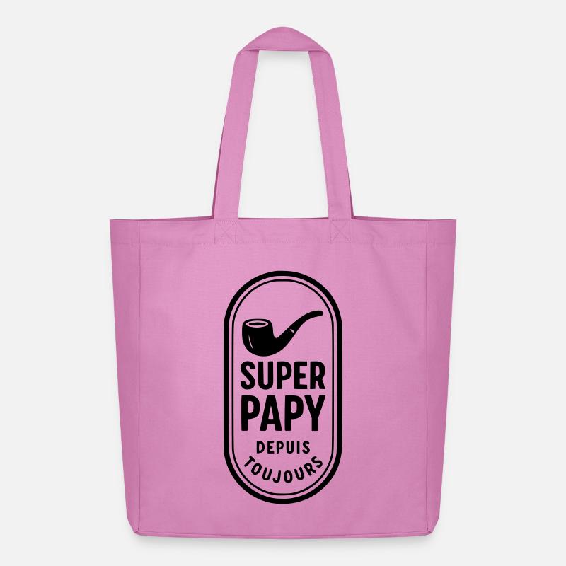 Super Opa seit immer - Midweight recycelter Stoffbeutel von Stanley/Stella - Pink