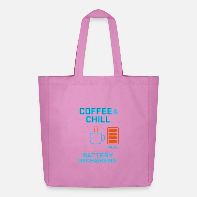 coffe and chill battery recharging - Midweight recycelter Stoffbeutel von Stanley/Stella - Pink