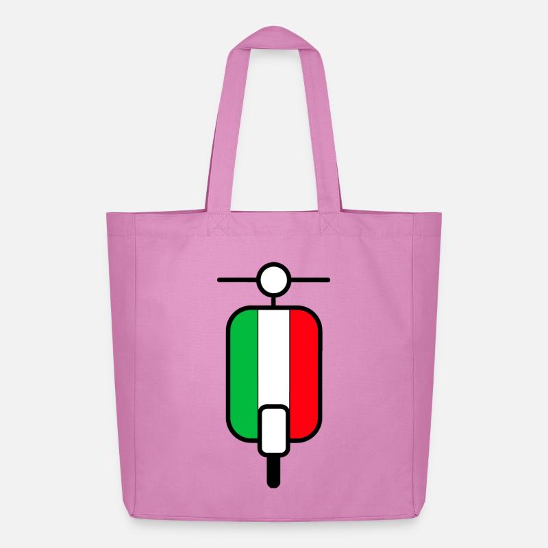 Scooter Roller Italien - Midweight recycelter Stoffbeutel von Stanley/Stella - Pink