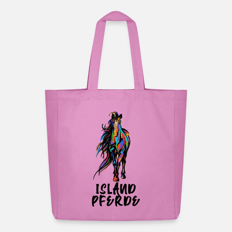 Cool Isländer Pferde Statement Islandpferde - Midweight recycelter Stoffbeutel von Stanley/Stella - Pink