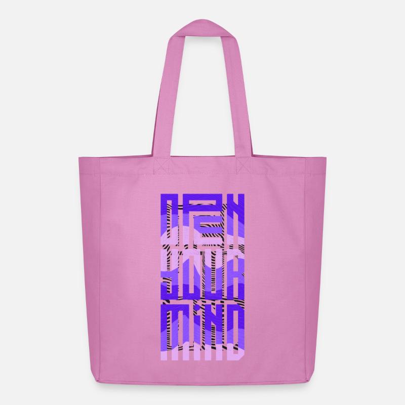 Neon Block Gradient - Midweight Recycled Tote Bag by Stanley/Stella - pink