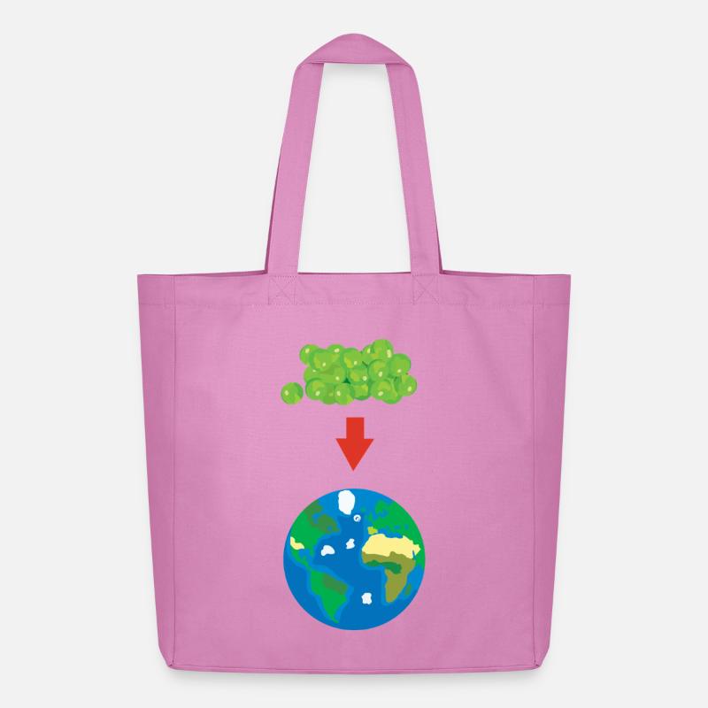 Erbsen auf der Erde - Midweight recycelter Stoffbeutel von Stanley/Stella - Pink
