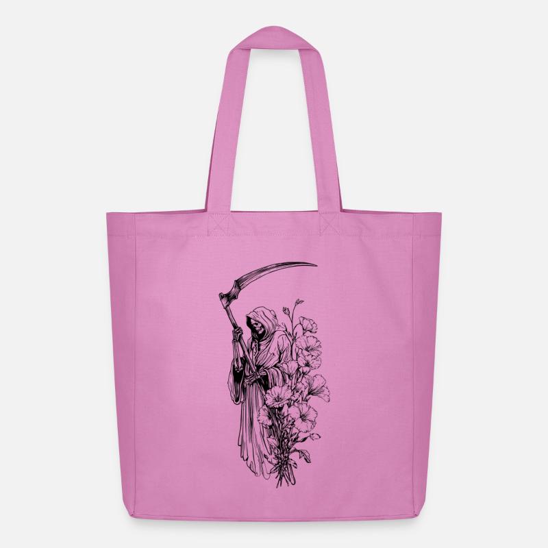 Death & Bloom Antwort auf Niemand – Skull Graphic Tee - Midweight recycelter Stoffbeutel von Stanley/Stella - Pink