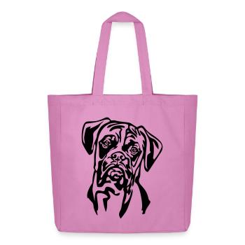 Tête de boxeur - Tote bag Stanley/Stella Midweight recyclé - rose - Devant