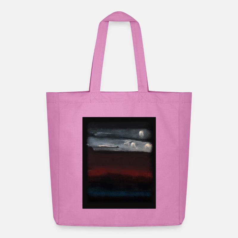 Rothko-Stil in digitalen Farben - Midweight recycelter Stoffbeutel von Stanley/Stella - Pink