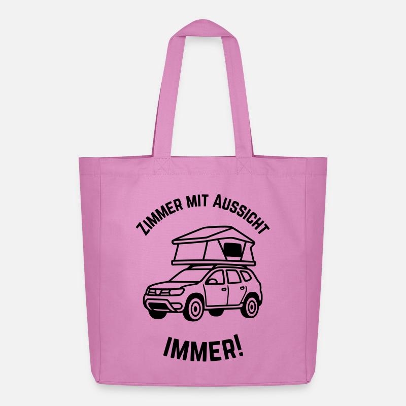 Dachzelt mit Aussicht - Midweight recycelter Stoffbeutel von Stanley/Stella - Pink
