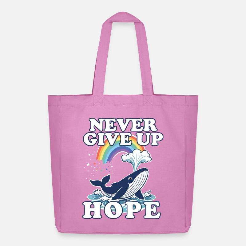 Never give up Hope  - Midweight recycelter Stoffbeutel von Stanley/Stella - Pink