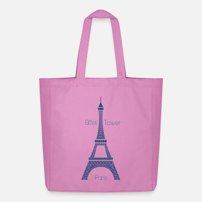 Eiffel Tower - Midweight recycelter Stoffbeutel von Stanley/Stella - Pink