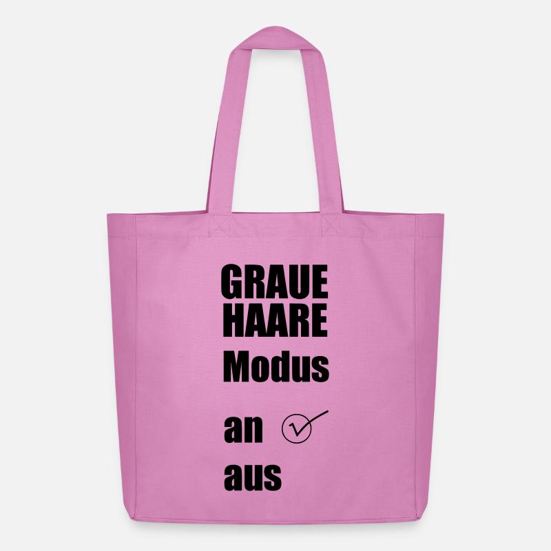 Graue-Haare-Modus AN Geschenk - Midweight recycelter Stoffbeutel von Stanley/Stella - Pink
