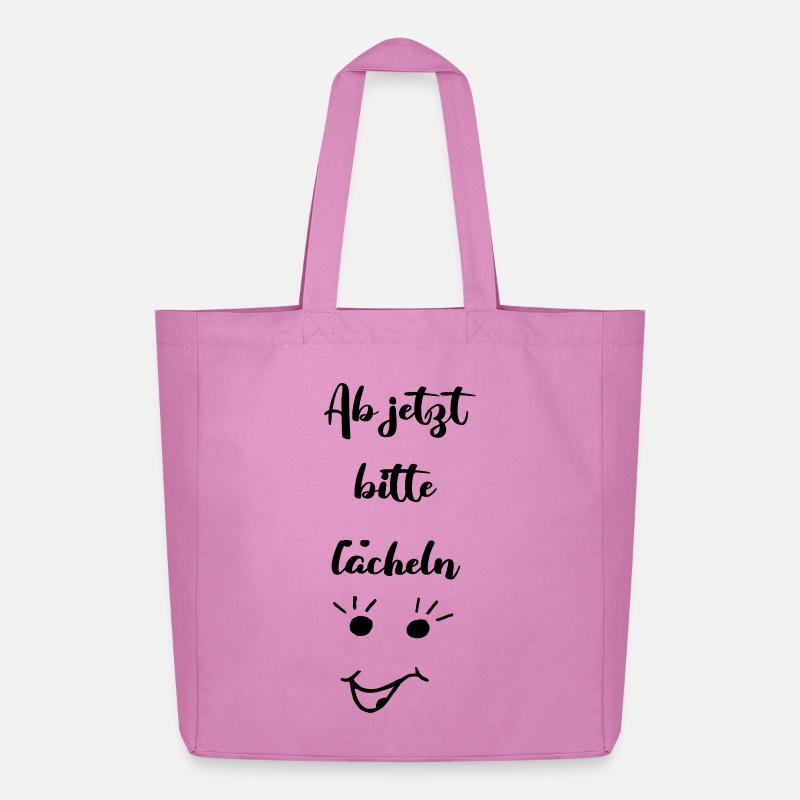 ab jetzt bitte laecheln - Midweight recycelter Stoffbeutel von Stanley/Stella - Pink