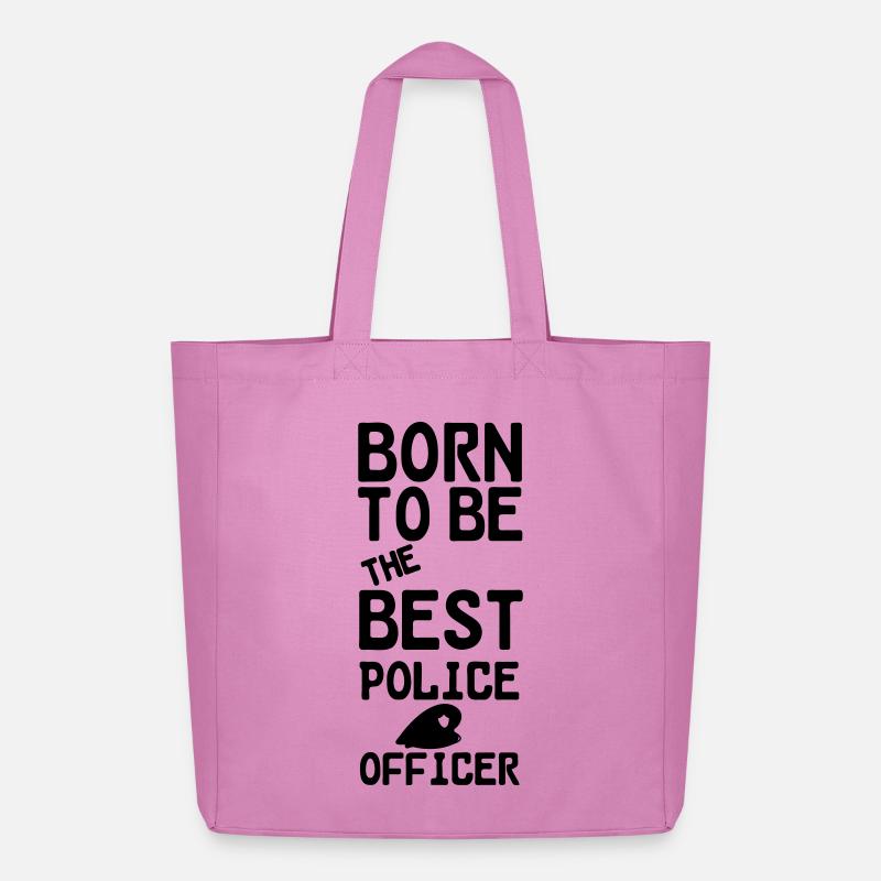 Polizei Polizist Beruf Spruch Geschenk - Midweight recycelter Stoffbeutel von Stanley/Stella - Pink