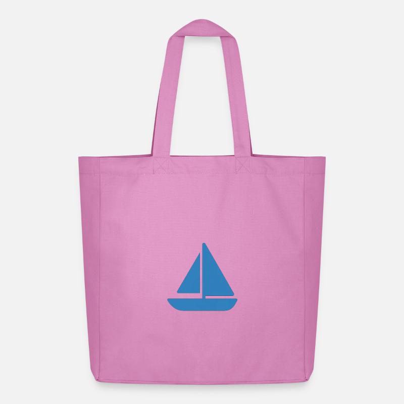 Segelboot Design - Midweight recycelter Stoffbeutel von Stanley/Stella - Pink