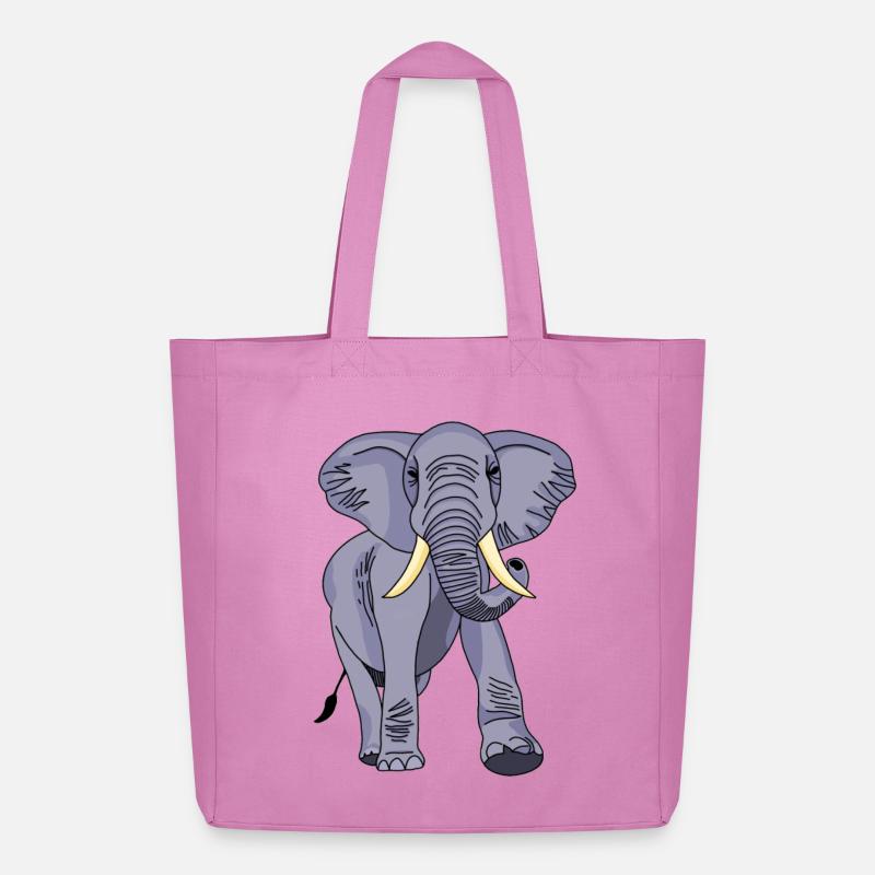 Elefant - Midweight recycelter Stoffbeutel von Stanley/Stella - Pink