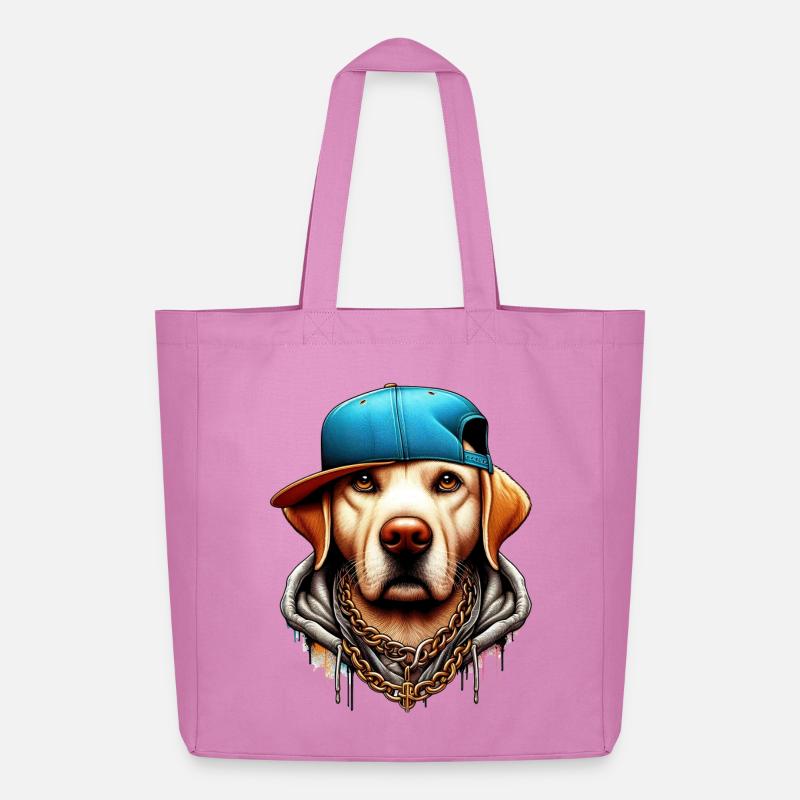 Hund - Midweight recycelter Stoffbeutel von Stanley/Stella - Pink