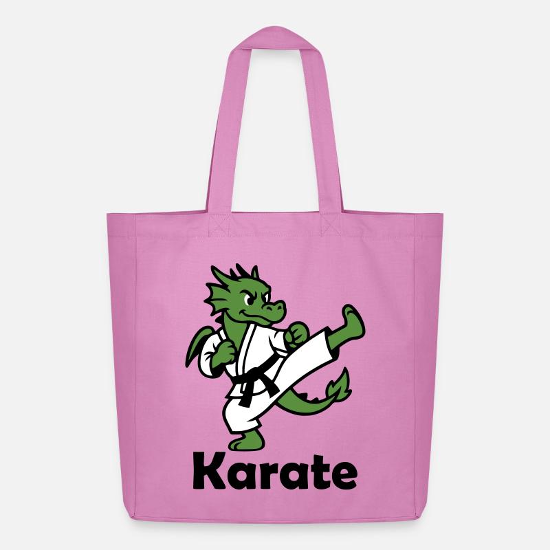 Karate Drache - Midweight recycelter Stoffbeutel von Stanley/Stella - Pink