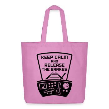 Desserrage des freins conducteur de train - Tote bag Stanley/Stella Midweight recyclé - rose - Devant