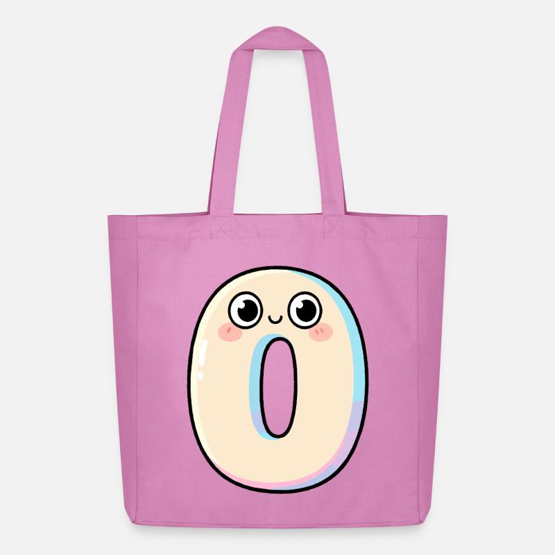 Zero Kawaii Smiling - Midweight Recycled Tote Bag by Stanley/Stella - pink