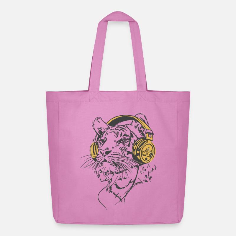 Tiger_Vibes - Midweight recycelter Stoffbeutel von Stanley/Stella - Pink