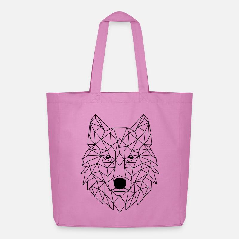 Polygone de loup - Tote bag Stanley/Stella Midweight recyclé - rose