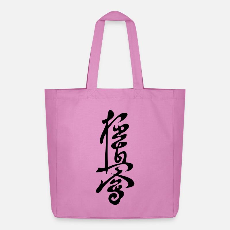 Kyokushinkai Zeichenvektor - Midweight recycelter Stoffbeutel von Stanley/Stella - Pink