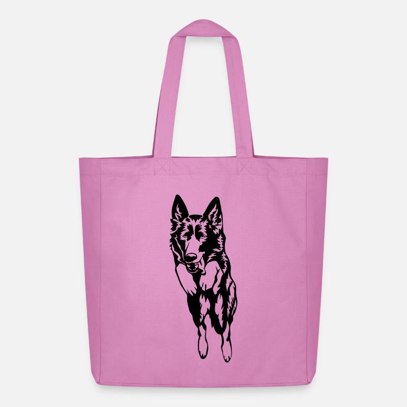 Deutscher Schäferhund - Midweight recycelter Stoffbeutel von Stanley/Stella - Pink