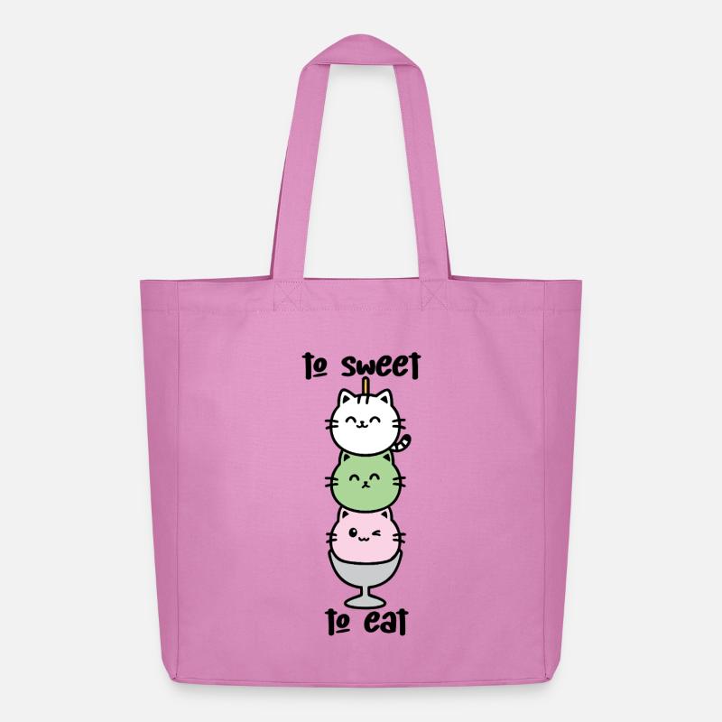 Katzen-Turm Eiscreme Stack - Midweight Recycled Tote Bag by Stanley/Stella - pink