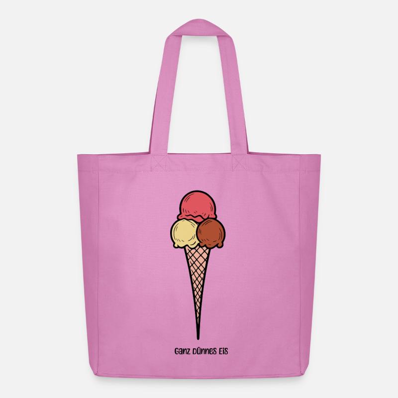 Ganz dünnes Eis - Midweight recycelter Stoffbeutel von Stanley/Stella - Pink