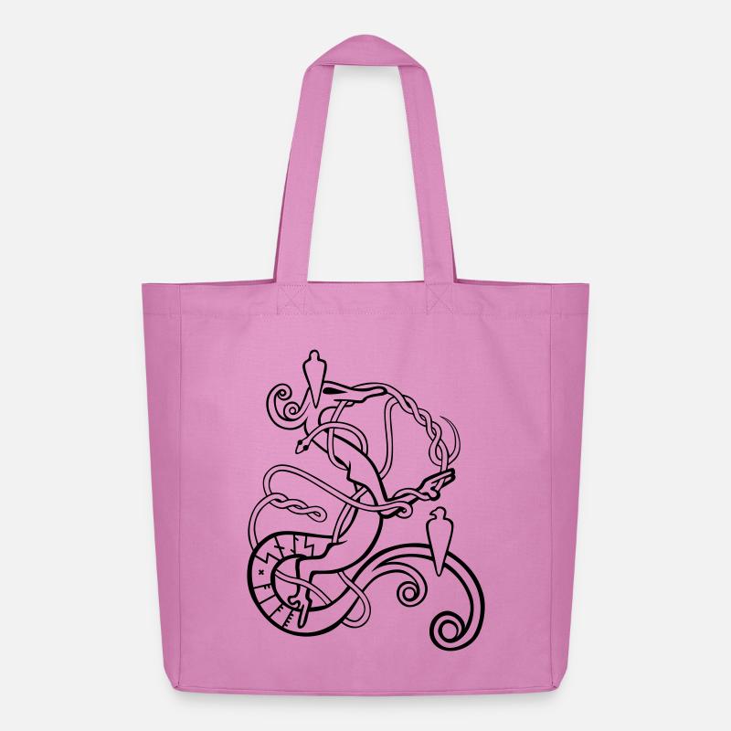 Norse Serpents - Midweight recycelter Stoffbeutel von Stanley/Stella - Pink