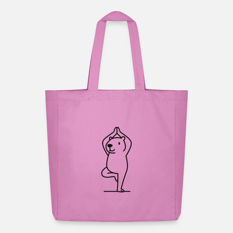 Capybara mignon dans la pose de l’arbre - Tote bag Stanley/Stella Midweight recyclé - rose