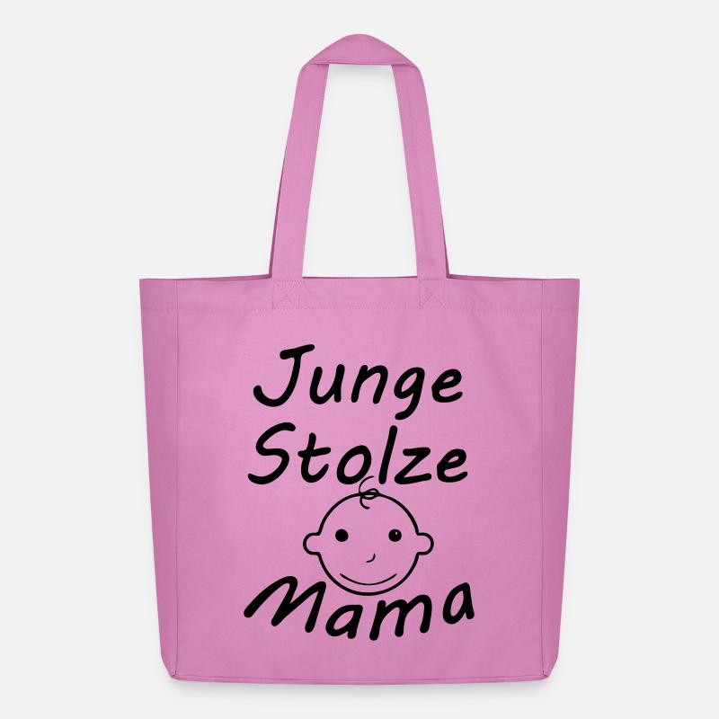 Junge, stolze Mama Geschenk Mutter Muttertag - Midweight recycelter Stoffbeutel von Stanley/Stella - Pink