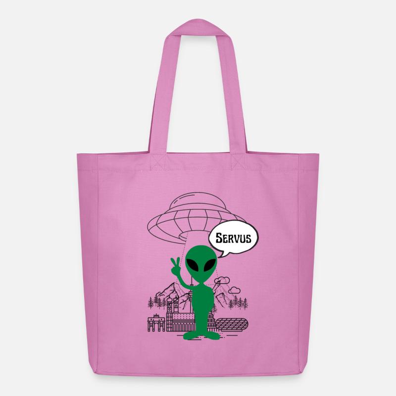 Servus Alien ART - Midweight recycelter Stoffbeutel von Stanley/Stella - Pink