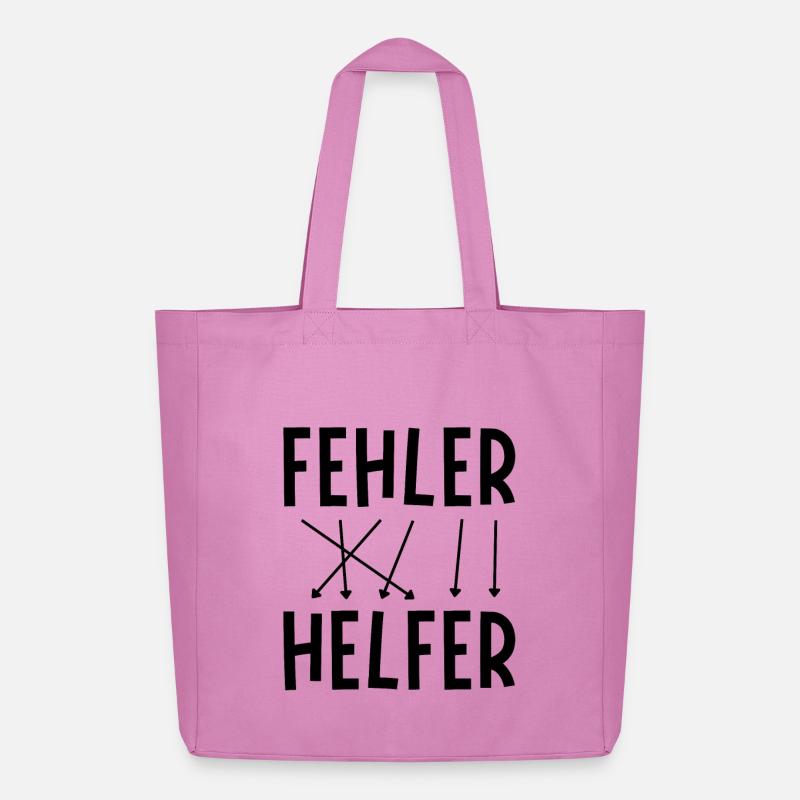 Fehler sind Helfer - Midweight recycelter Stoffbeutel von Stanley/Stella - Pink