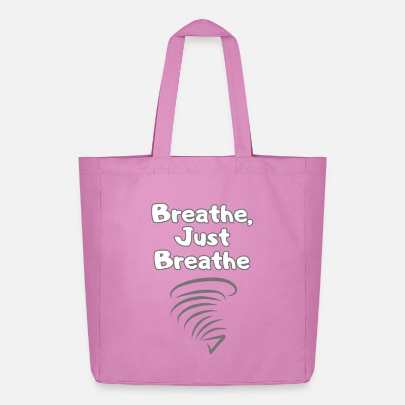 BREATH Durchatmen Selfcare – Self Love Statement - Midweight recycelter Stoffbeutel von Stanley/Stella - Pink