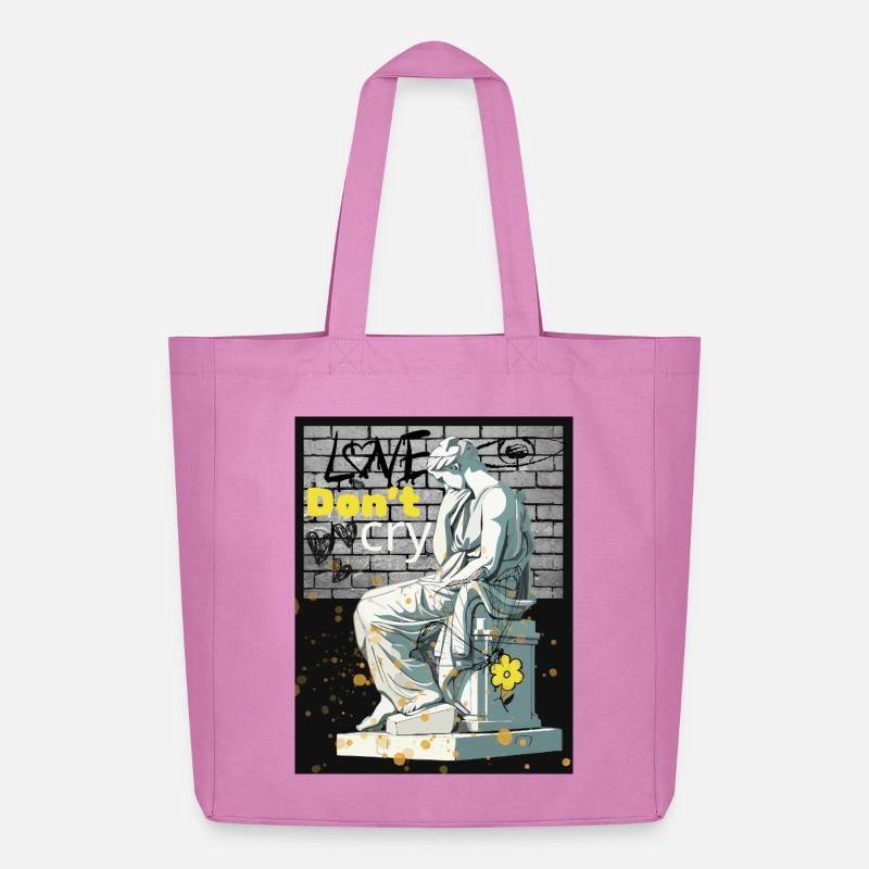 Ne pleure pas - Tote bag Stanley/Stella Midweight recyclé - rose