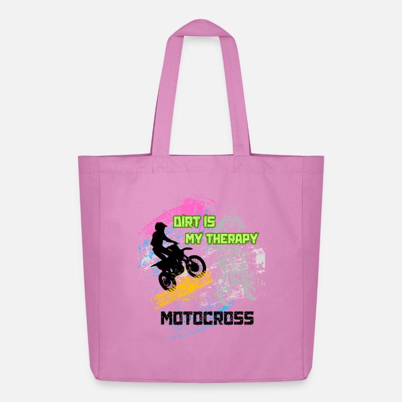 Motocross Graffiti - Midweight recycelter Stoffbeutel von Stanley/Stella - Pink