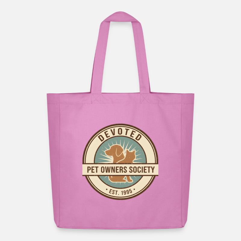 Hingebungsvoller Tierbesitzer - Midweight recycelter Stoffbeutel von Stanley/Stella - Pink