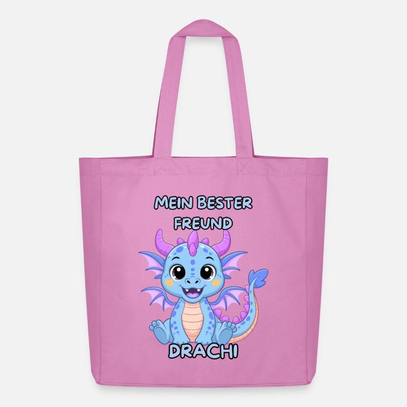 Mein bester Freund Drachi - Midweight recycelter Stoffbeutel von Stanley/Stella - Pink