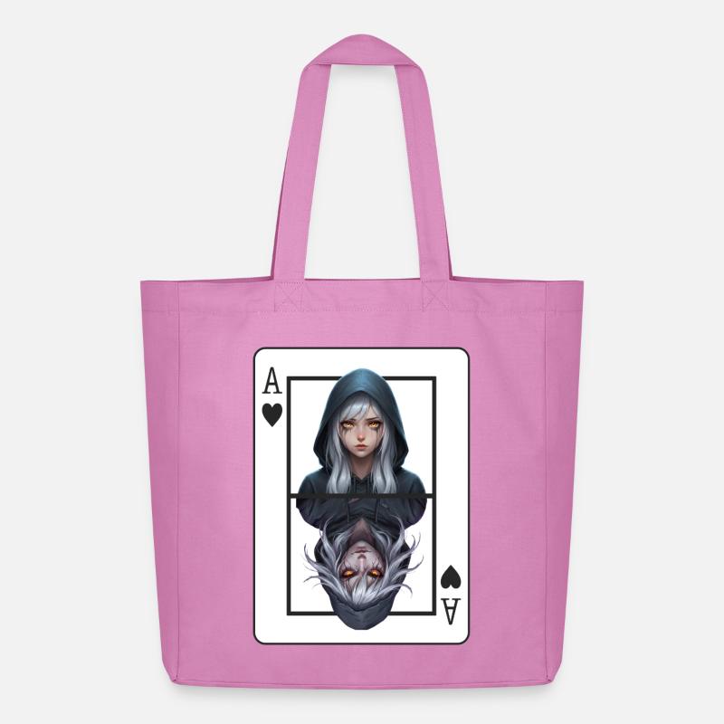 Doppelter Schatten: Ass Portrait - Midweight recycelter Stoffbeutel von Stanley/Stella - Pink